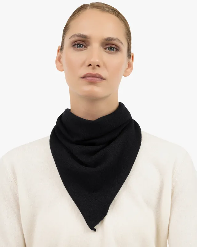 Women's Bandana Scarf - Black