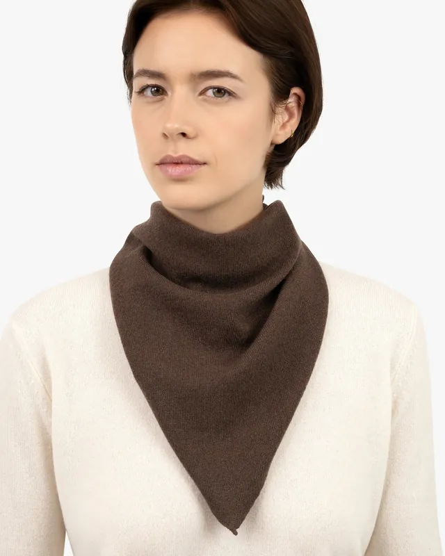 Women's Bandana Scarf - Brown