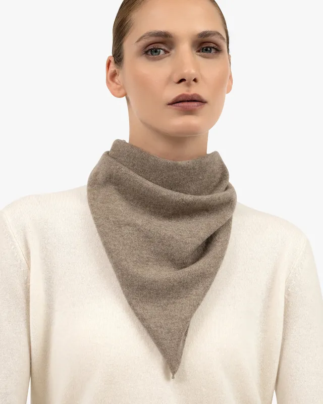 Women's Bandana Scarf - Taupe