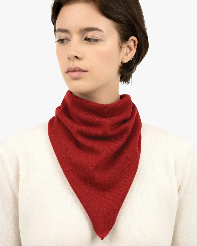 Women's Bandana Scarf - Red