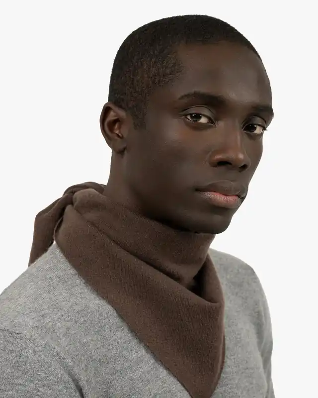 Men's Bandana Scarf - Brown