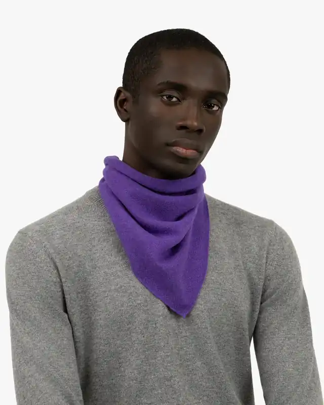 Men's Bandana Scarf - Purple