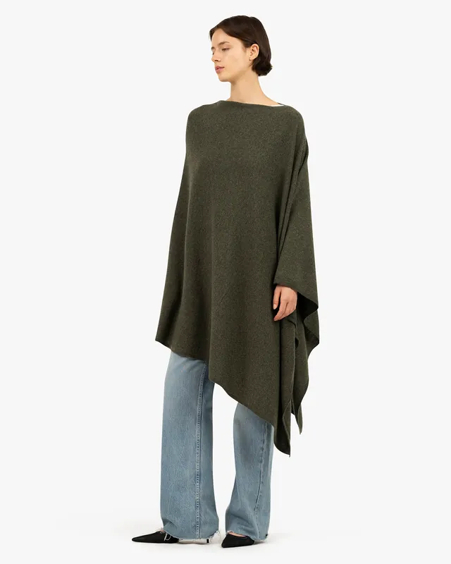 Mayfair Poncho - Green