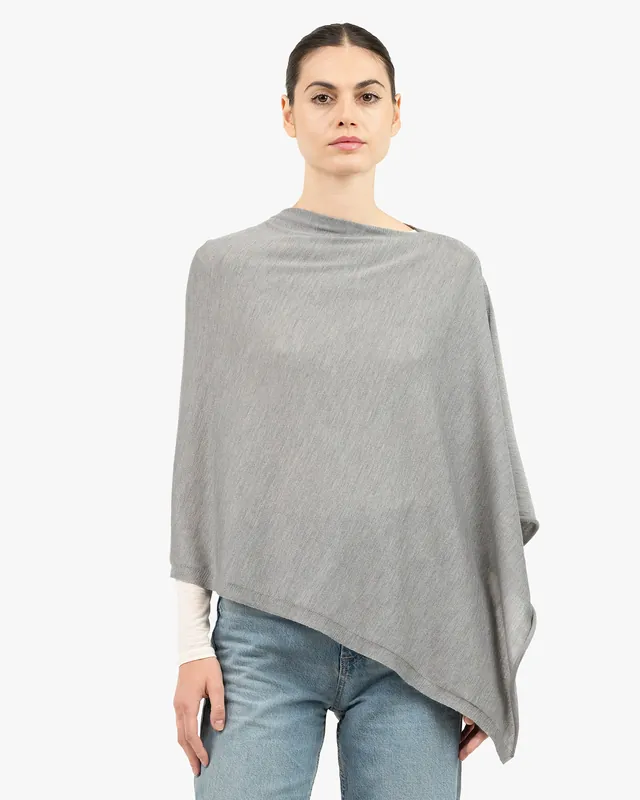 Positano Poncho - Grey