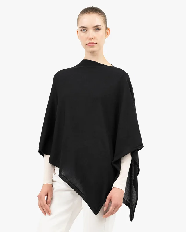 Positano Poncho - Black