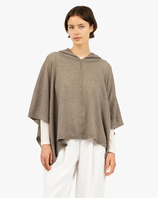 Hoodie Cape - Taupe