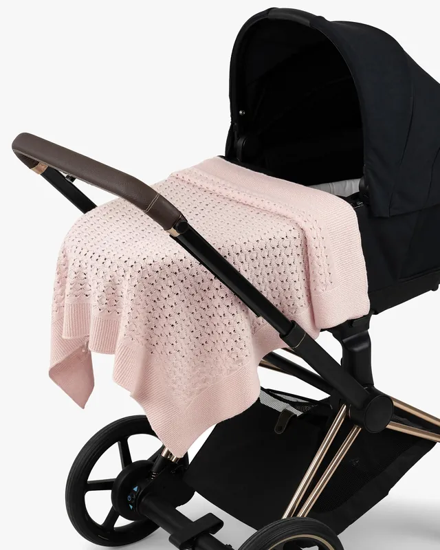 Openwork Baby Blanket - Pink