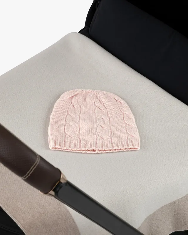 Cable Knit Baby Hat - Pink