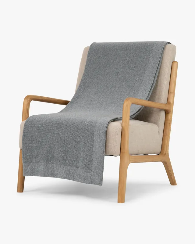 Fiocco Blanket - Medium Grey
