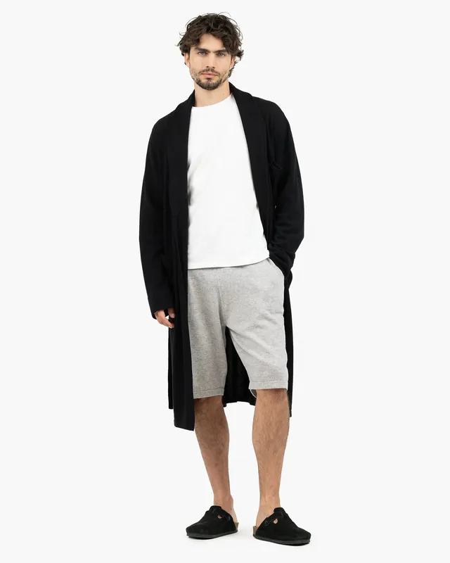 Oberon Lounge Robe - Black