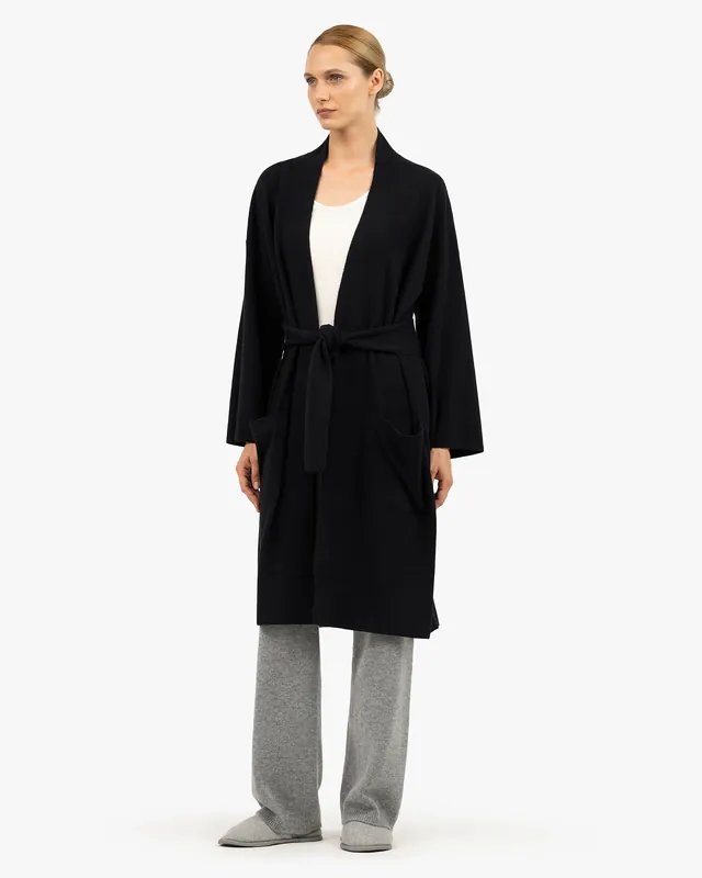 Théa Lounge Robe - Black