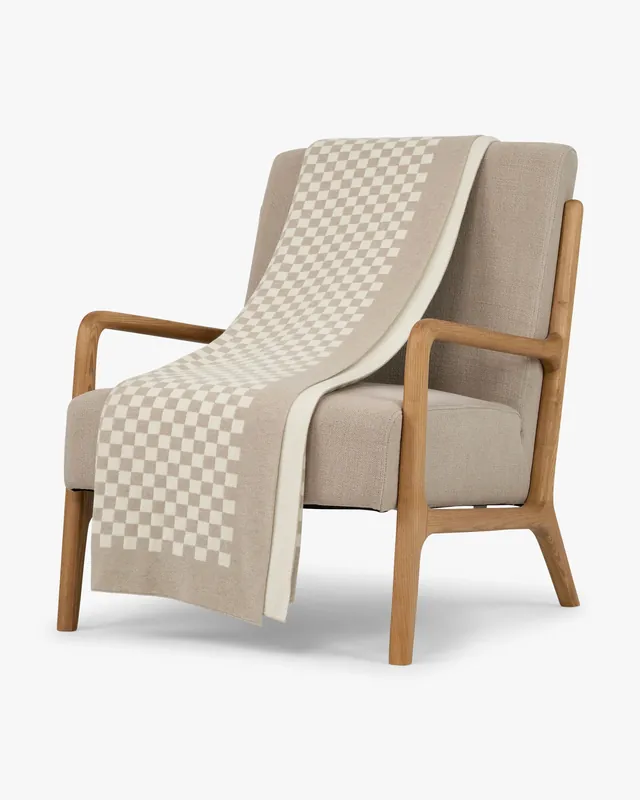 Damier Blanket - Beige