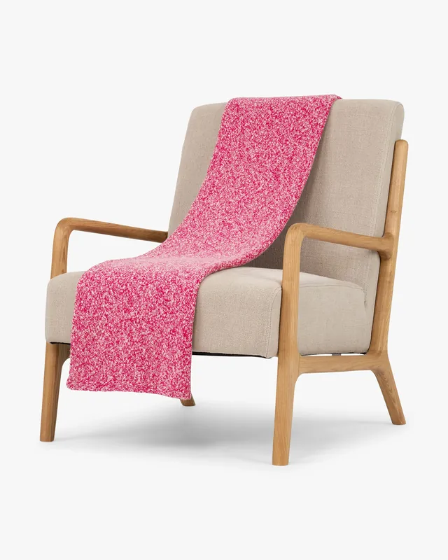 Mouliné Throw - Fuchsia