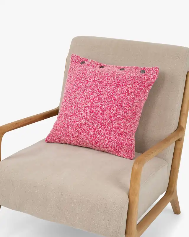 Mouliné Pillow - Fuchsia