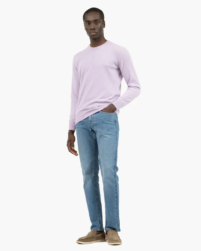 Men's Classic Crew Neck Sweater - Lilac