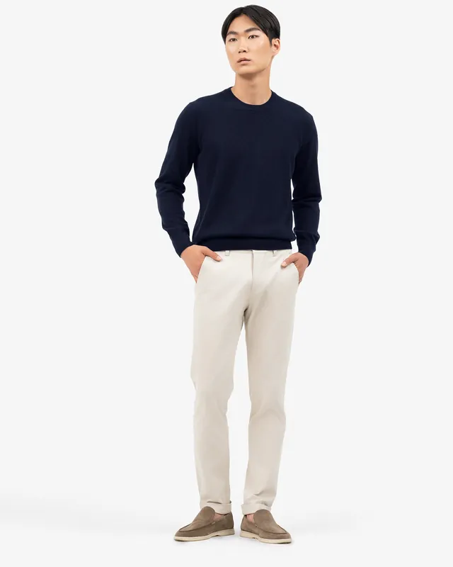 Men's Classic Crew Neck Sweater - Night Blue
