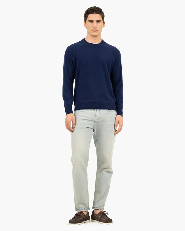 Men's Arcore Raglan Crew Neck Sweater - Blue