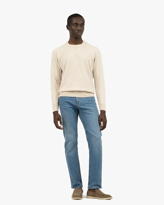Men's Arcore Raglan Crew Neck Sweater - Light Beige