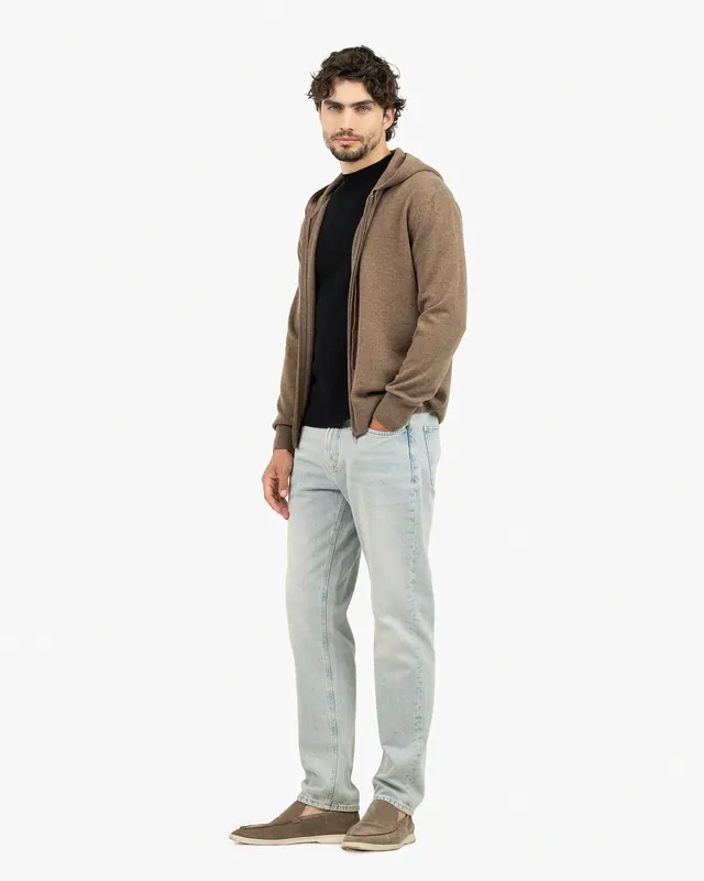Men's Gramercy Zip Hoodie - Light Brown