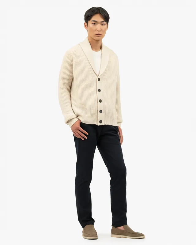 Men's Gleneagles Cardigan - Light Beige