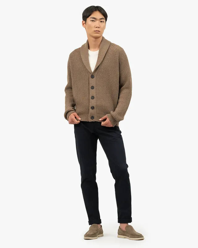 Men's Gleneagles Cardigan - Light Brown