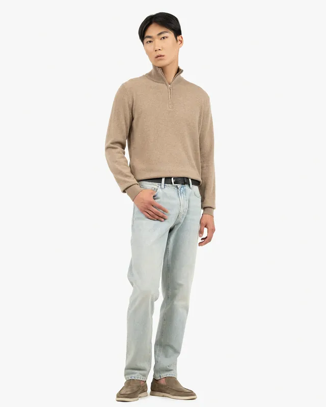 Men's Saxon Quarter-Zip - Hazelnut