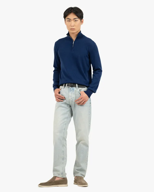 Men's Saxon Quarter-Zip - Blue