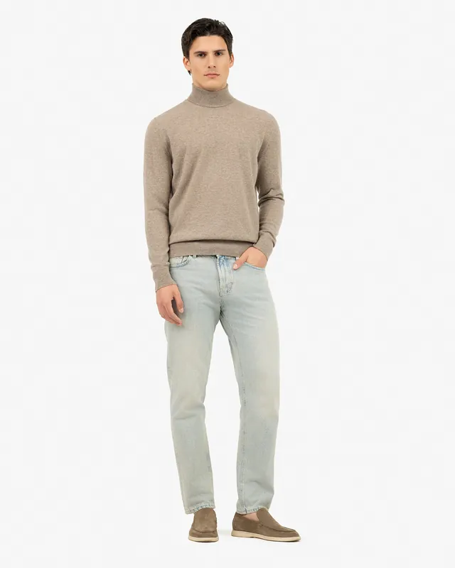 Men's Sevile Turtleneck Sweater - Taupe