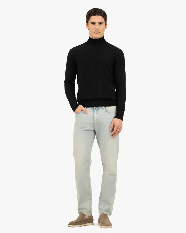 Men's Sevile Turtleneck Sweater - Black