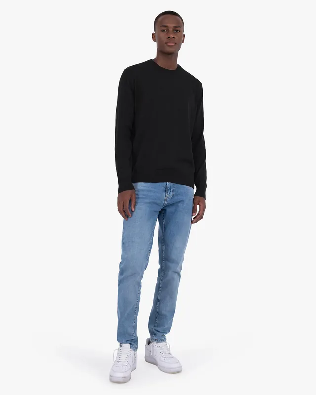 Men's Giza Crew Neck Sweater - Black