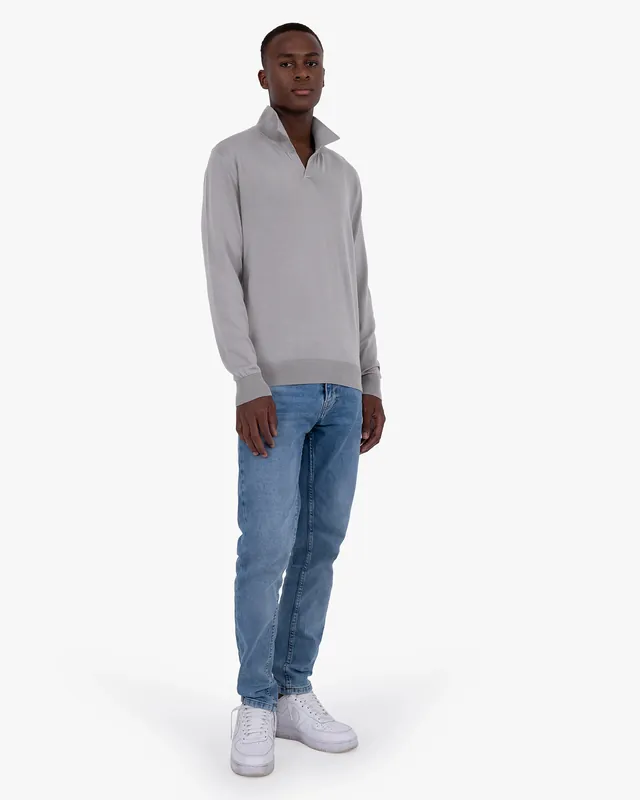 Men's Giza Polo Sweater - Grey