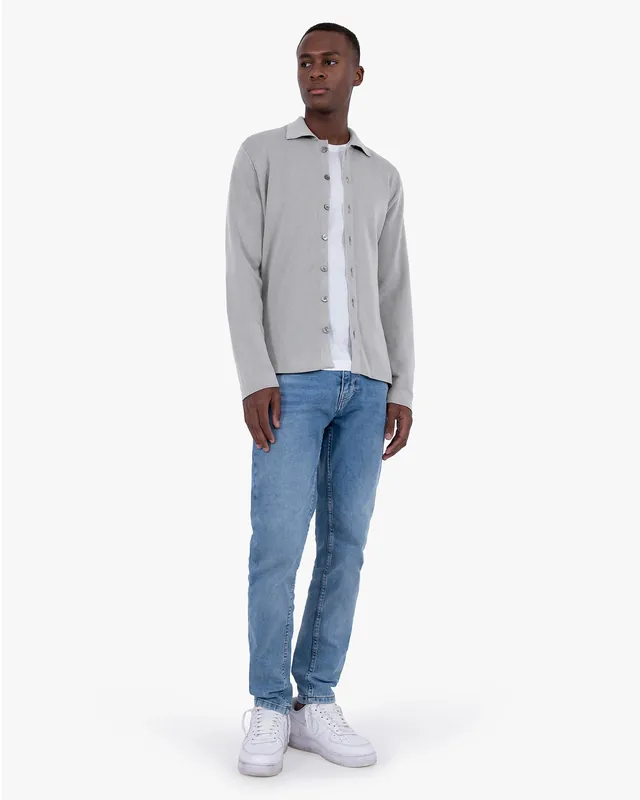 Men's Giza Knit Shirt - Grey