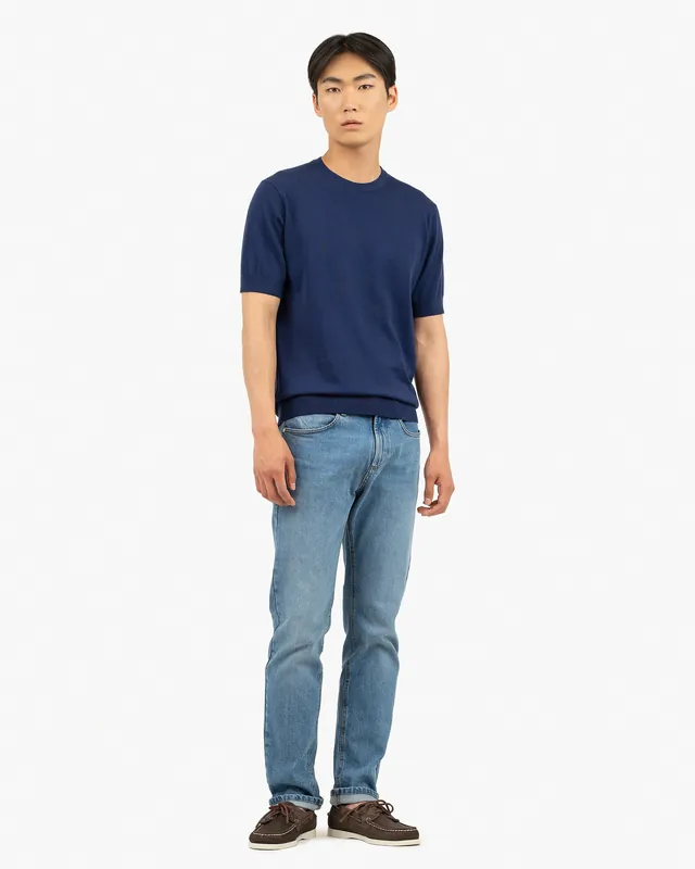 Men's Giza Tee - Night Blue