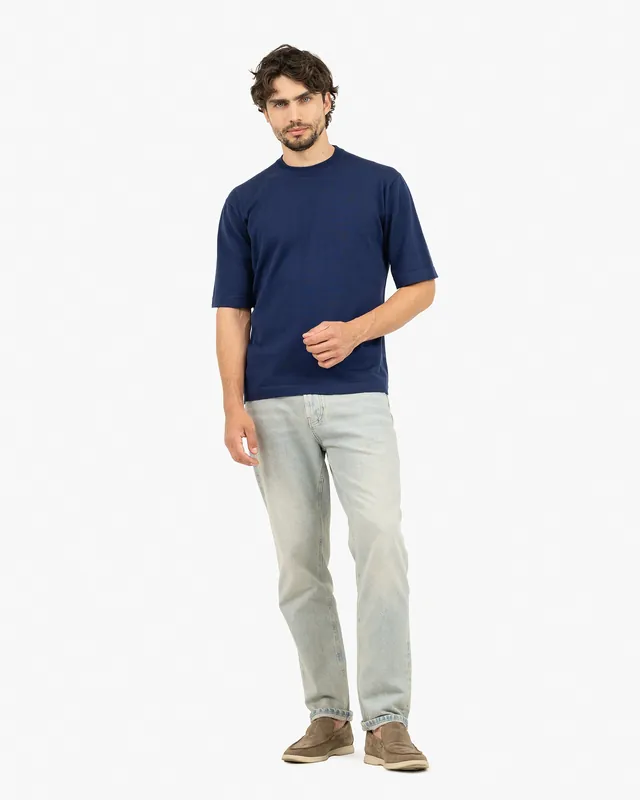 Men's Giza Maxi Tee - Night Blue