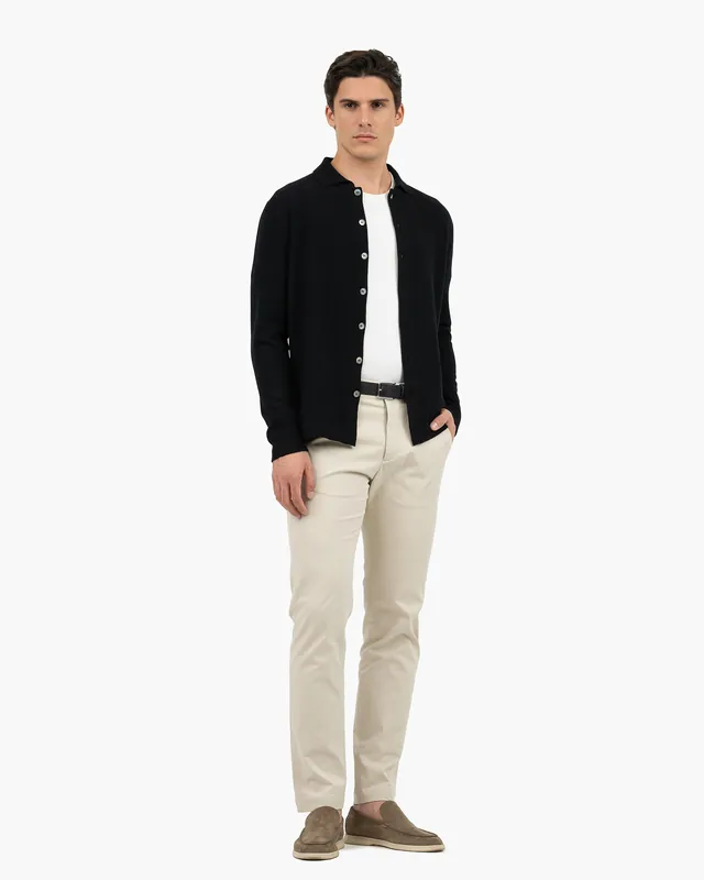 Men's Saxon Knit Shirt - Black