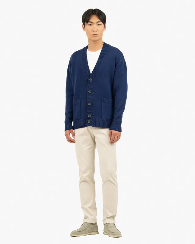 Men's Moritz Maxi Cardigan - Blue