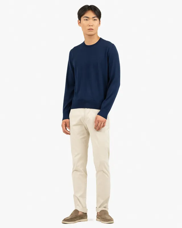 Men's Belmond Crew Neck Sweater - Blue
