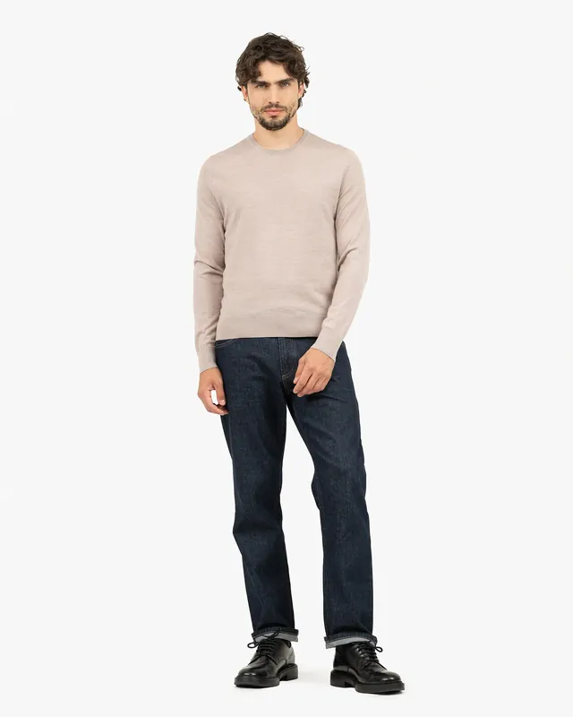 Men's Belmond Crew Neck Sweater - Beige