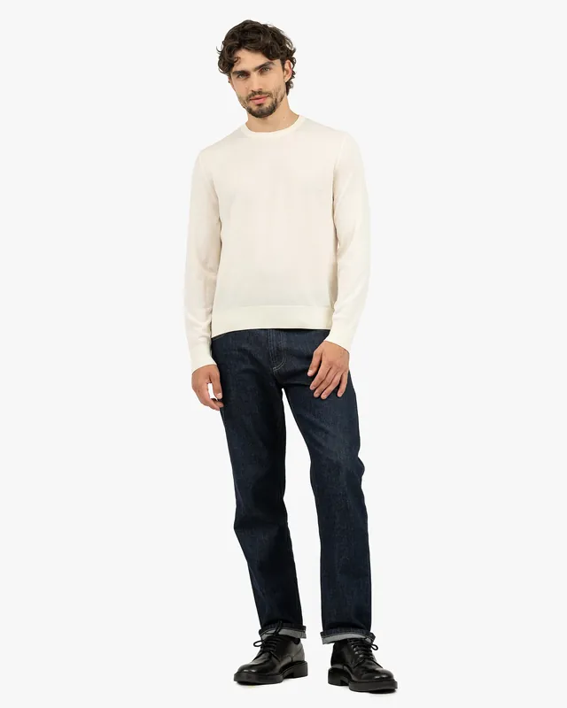 Men's Belmond Crew Neck Sweater - White