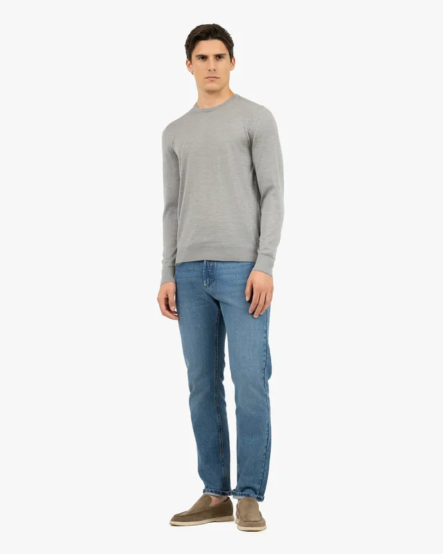 Men's Ritz Crew Neck Sweater - Grey