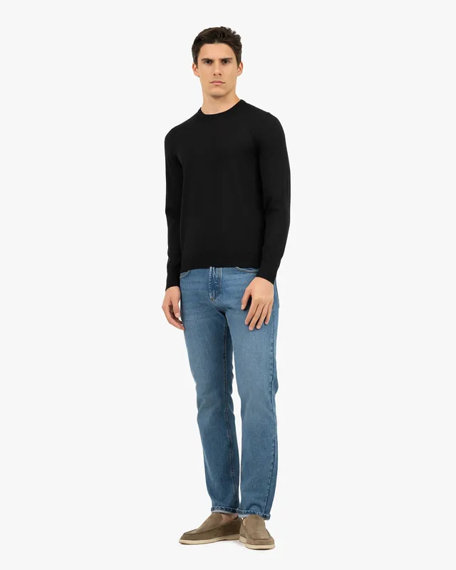 Men's Ritz Crew Neck Sweater - Black