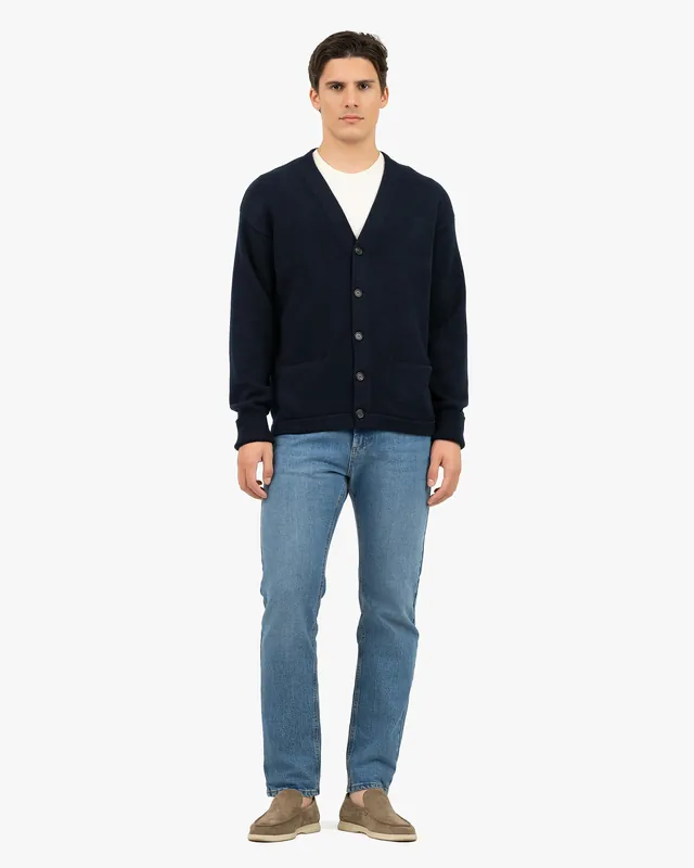 Men's Beacon Cardigan - Night Blue