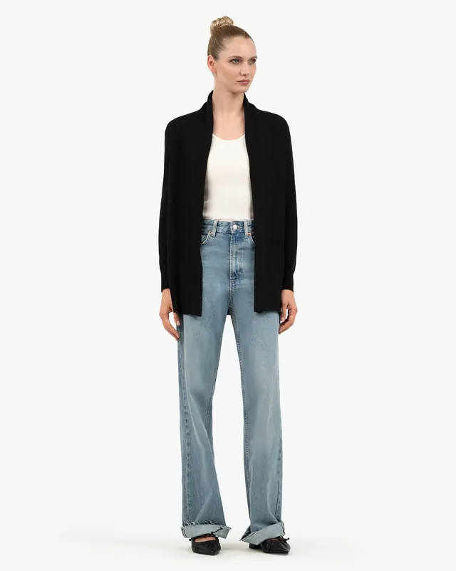 Essential Open Cardigan - Black
