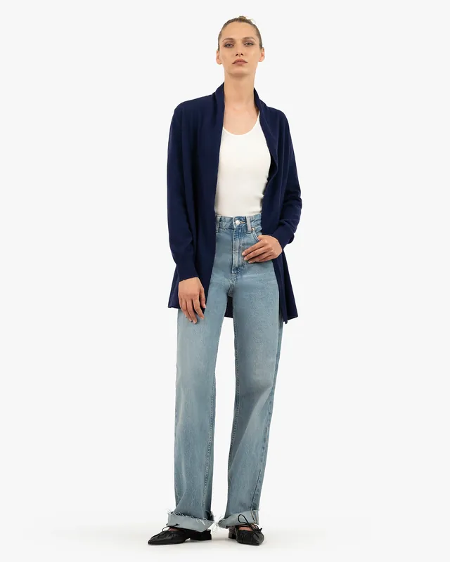 Essential Open Cardigan - Blue