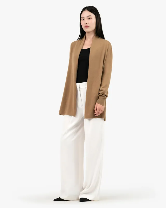 Essential Open Cardigan - Camel