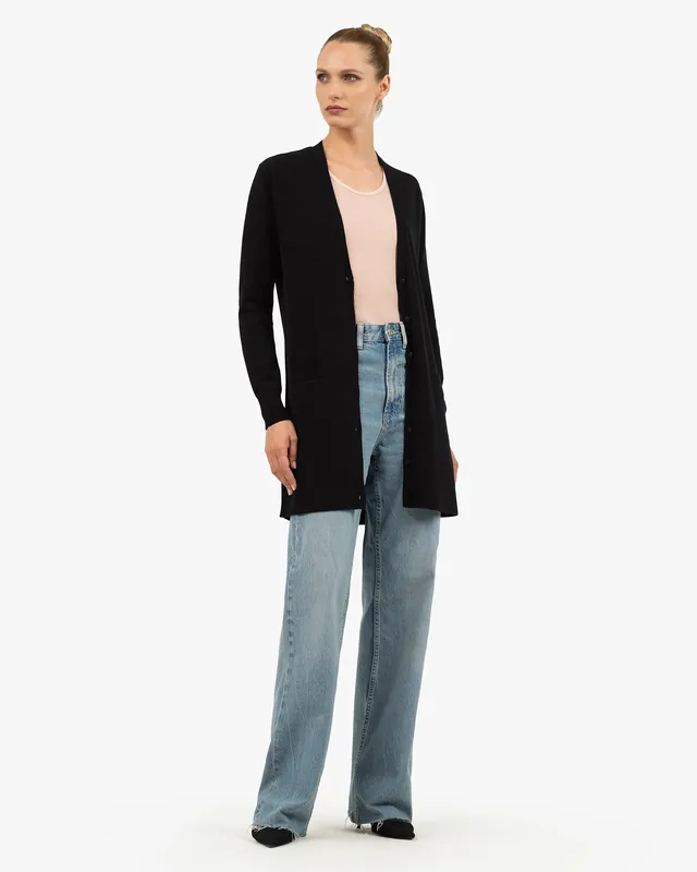 Essential Long Cardigan - Black