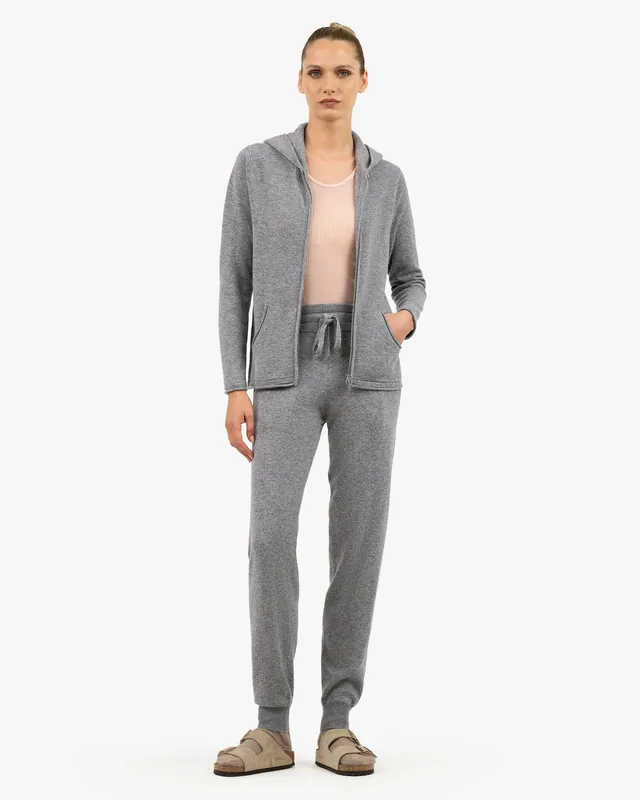 Women's Salò Zip Hoodie - Medium Grey