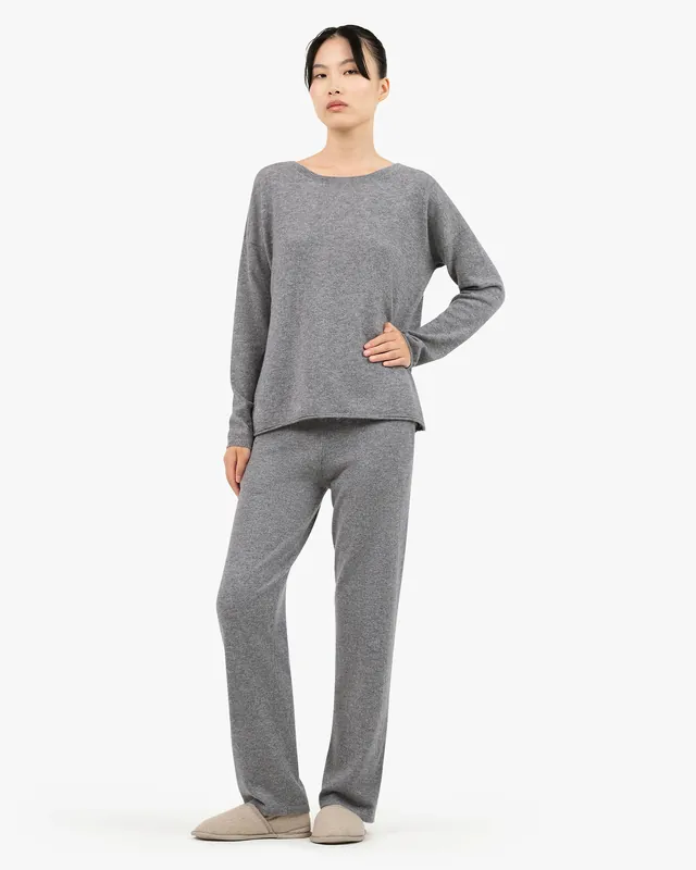 Lightness Crew Neck Sweater - Medium Grey