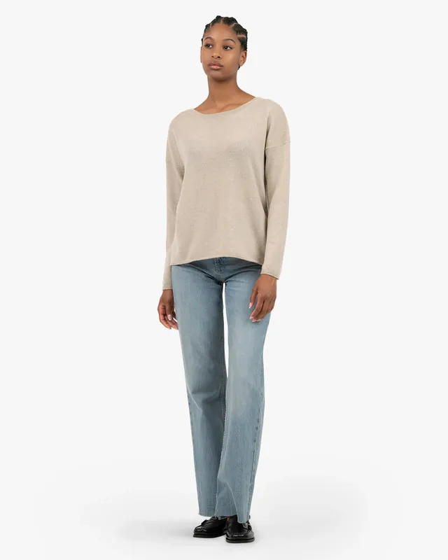 Lightness Crew Neck Sweater - Beige