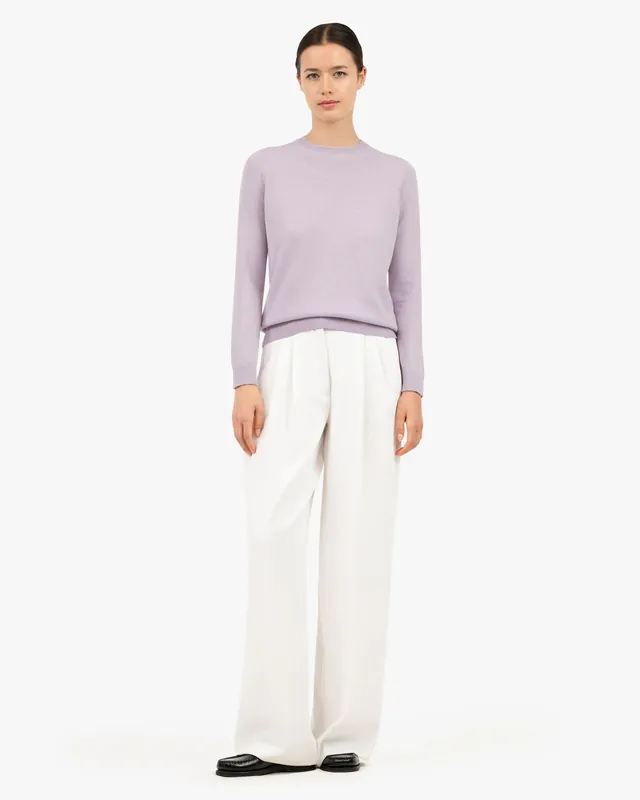 Women's Tribeca Crew Neck Sweater - Lilac
